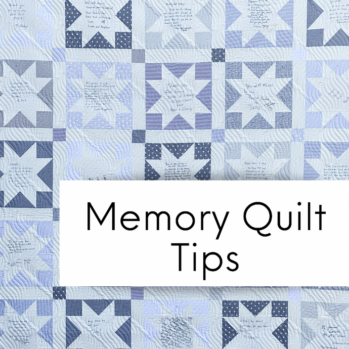 Memory Quilt Tips