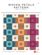 Load image into Gallery viewer, Woven Petals PDF Quilt Pattern - Digital Download
