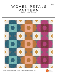 Woven Petals PDF Quilt Pattern - Digital Download
