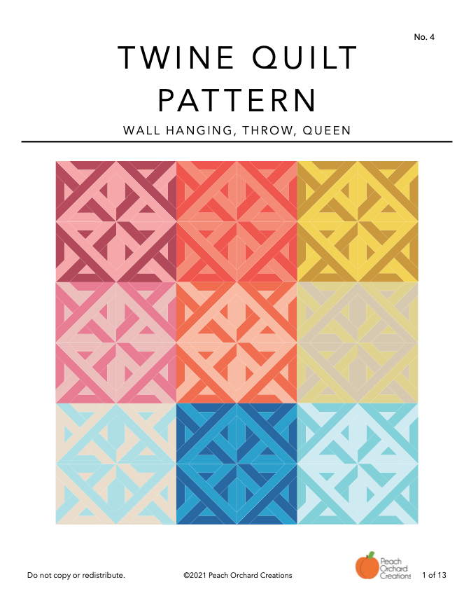 Twine PDF Quilt Pattern - Digital Download